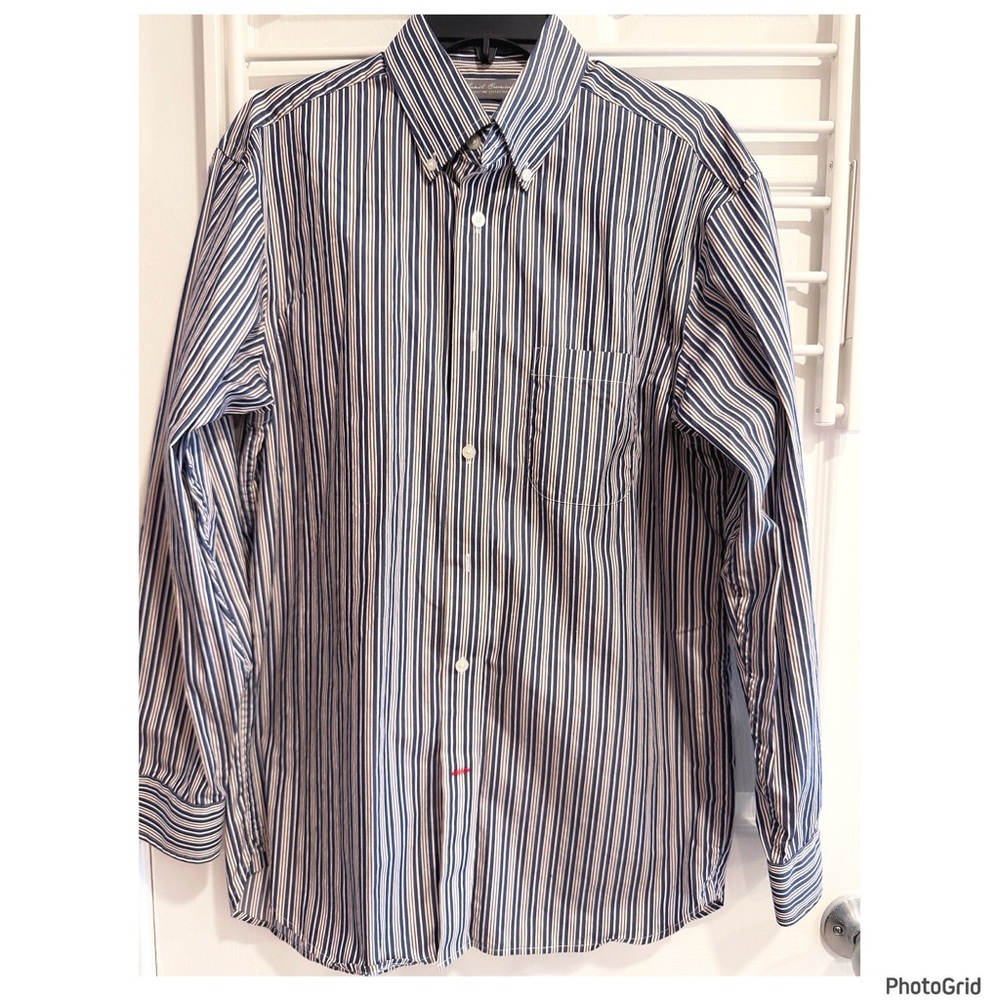 Daniel Cremieux Signature Collection Striped Shirt Preppy Workwear